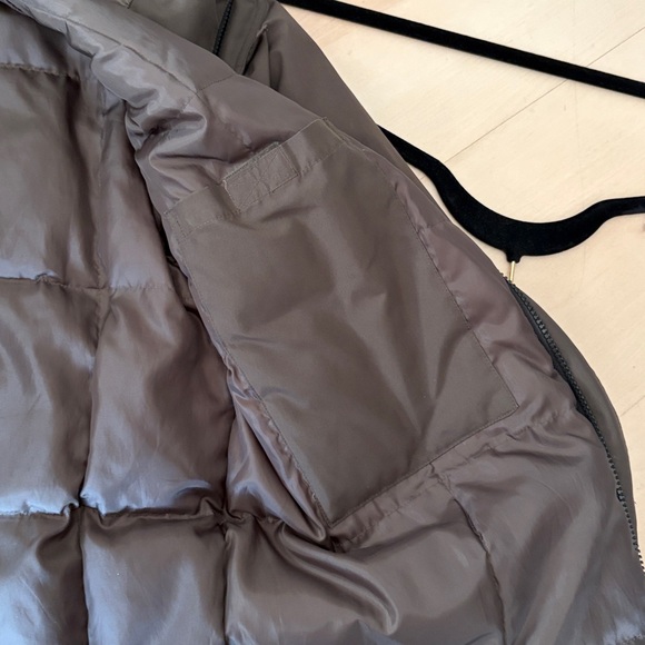 uniqlo mens 3/4 parka coat with hood olive green sz small - Picture 6 of 13